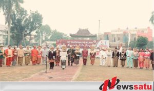 Berpakaian Adat ASN Hingga Pelajar Di OKI Ikrarkan Persatuan