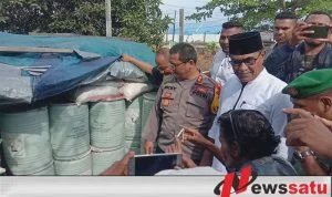 Polres Pulau Buru Amankan Ratusan Kaleng Sianida