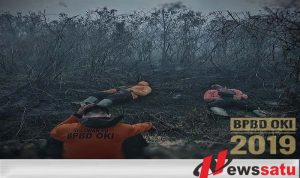 Sumsel Alami Puncak Kemarau, 854 Satgas Dinginkan Gambut di OKI