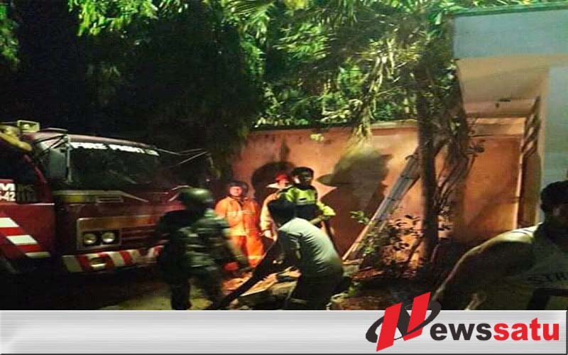 Warga Probolinggo Digegerkan Dengan Kebakaran Pohon Bambu