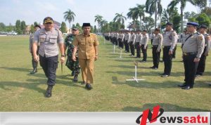 Polres Ogan Komering Ilir Terjunkan Ratusan Dalam Pengamanan Pilkades Serentak