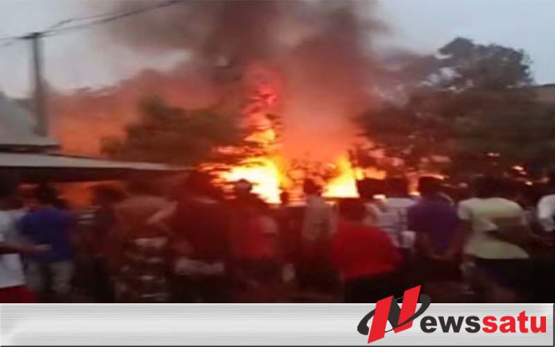 Satu Unit Rumah Dan Pertamini Di Desa Tanjung Alai Ludes Dilahab Sijago Merah