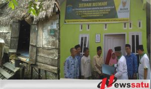 Baznas OKI Pugar Rumah Tidak Layak Huni