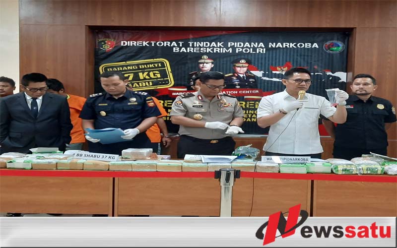 Polisi Berhasil Gagalkan Penyelundupan 37 Kilogram Narkoba