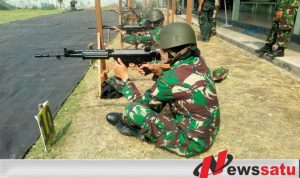 Prajurit Korem Bhaskara Jaya Di Uji Kemampuan Dalam Menembak