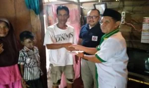 Pemkab OKI bersama Baznas Santuni Bocah Penyintas Tumor di Pedamaran