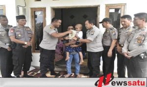 Polres Sumenep Gelar Peduli Sosial Anjangsana Penderita Leukimia