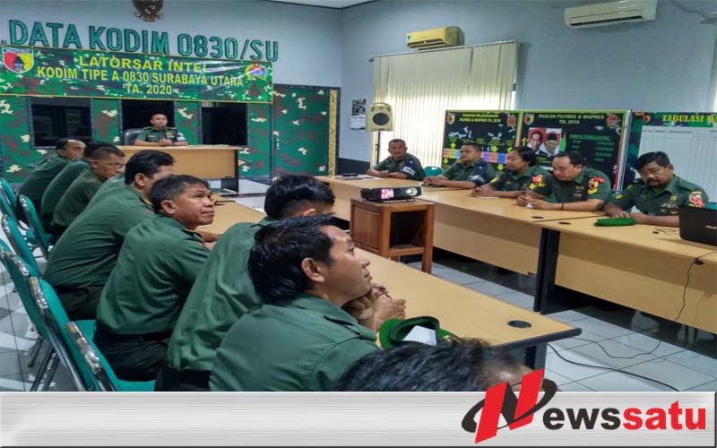Skill Intelijen Prajurit Kodim Surabaya Utara Diuji