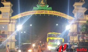 Perketat Pengawasan di Perbatasan, Bus dari Jawa Tengah di Periksa Petugas