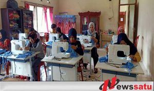 BLK Dan Karangtaruna OKI Produksi Ribuan Masker untuk Dibagi Secara Gratis