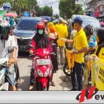 DPD II Partai Golkar Kabupaten OKI Bagikan Ribuan Potong Masker