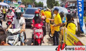 DPD II Partai Golkar Kabupaten OKI Bagikan Ribuan Potong Masker