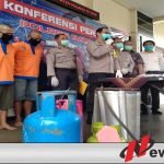 Polsek Batu Tangkap Dua Pria Pengoplos Elpiji Subsidi ke 12 Kg