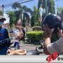 Tekan Penyebaran Virus Corona, Tim Tagana Bagi Ribuan Masker