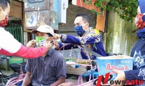 Pengrajin Batik Tamanan Bagi-bagi Masker Batik  Gratis