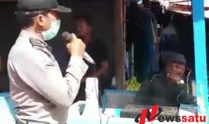 Covid-19, Jajaran Polres Sumenep Himbau Masyarakat Mawas Diri di Tengah Kerumunan