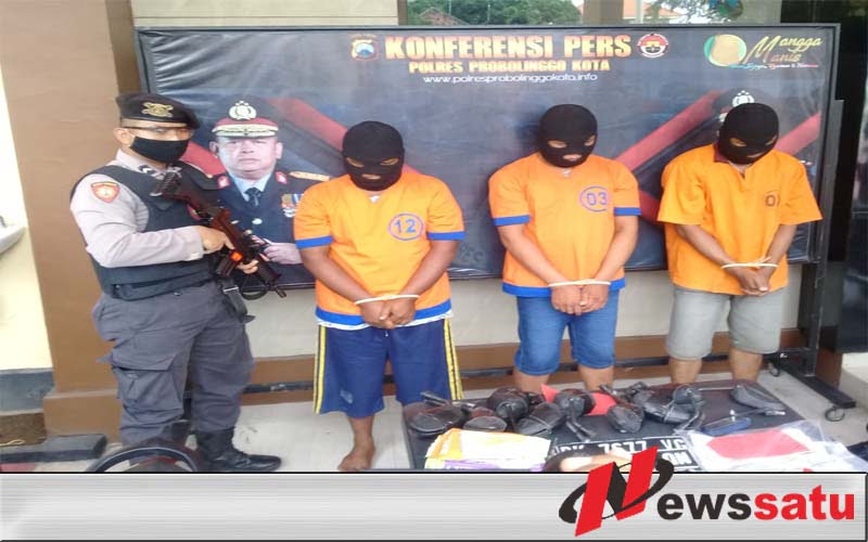 Pelaku Curanmor Dan Penadah Ditangkap Polres Kota Probolinggo