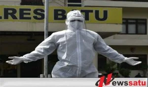 Perangi Covid-19, Polres Batu Dapat Bantuan Ratusan APD