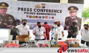 Polres Bondowoso Tangkap  Pembuat  Mercon