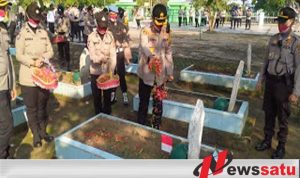 HUT Bhayangkara ke-74, Kapolres OKI Zaiarah Ke Taman Makam Pahlawan Kesuma Negara