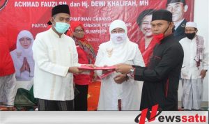 Rekom DPP Turun, PDI Perjuangan Sumenep Gelar Istighasah Dan Deklarasi Fauzi-Eva
