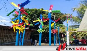 Sambut Angin Gending Warga Kota Probolinggo Buat Kampung Kincir
