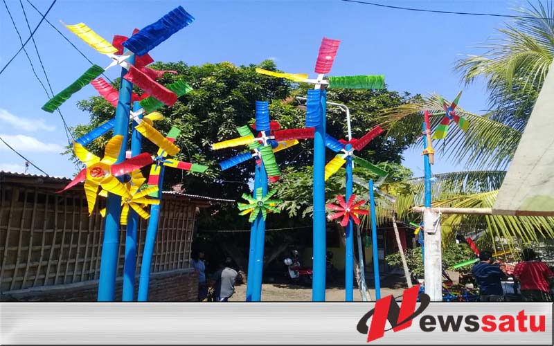 Sambut Angin Gending Warga Kota Probolinggo Buat Kampung Kincir