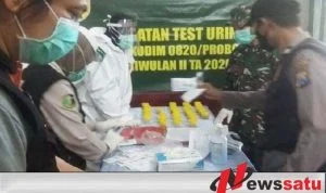 Anggota Kodim 0820 Probolinggo Di Tes Urine