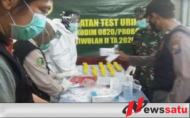 Anggota Kodim 0820 Probolinggo Di Tes Urine