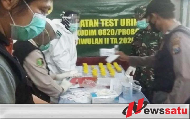 Anggota Kodim 0820 Probolinggo Di Tes Urine