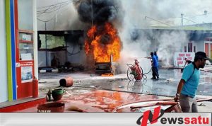 Mobil Ini Terbakar Usai Isi BBM di SPBU Larangan Badung Pamekasan