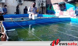 Polres Kota Probolinggo Dan Wartawan Tebar Benih Ikan