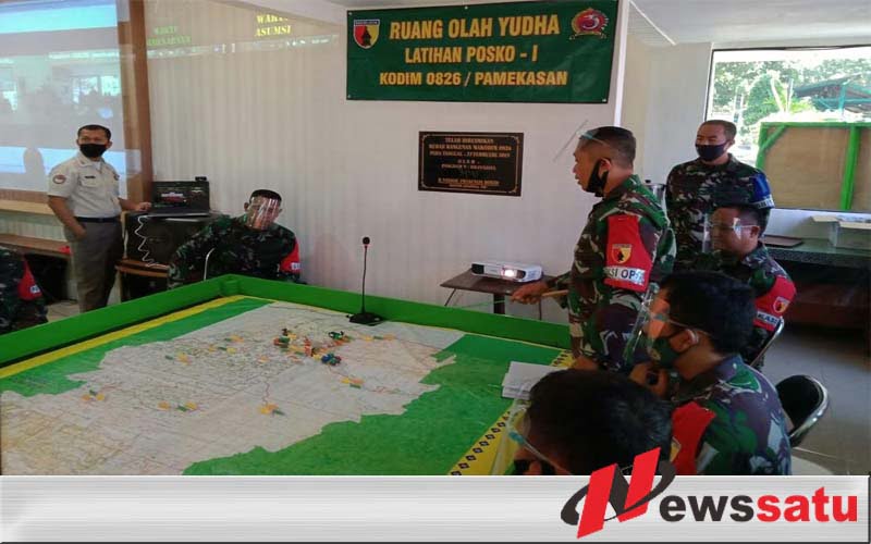 Prajurit Siaga Bencana Digembleng Latihan Gladi Posko I Di Pamekasan