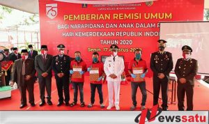 Ratusan Napi Lapas Klas IIB Kayuagung Ogan Komering Ilir Dapat Remisi