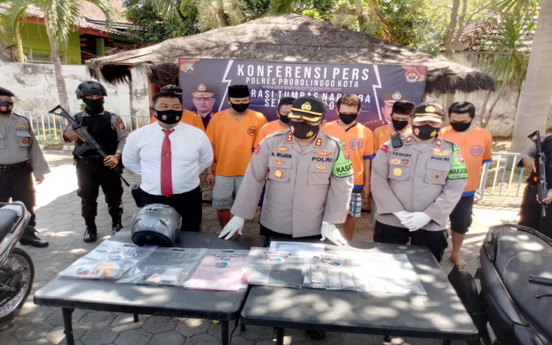 6 Pengedar Narkoba Diamankan Polres Probolinggo Kota