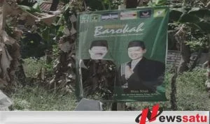 Jelang Pendaftaran Bacabup Sumenep, Banner Fattah Jasin Dan Ali Fikri Di Rusak