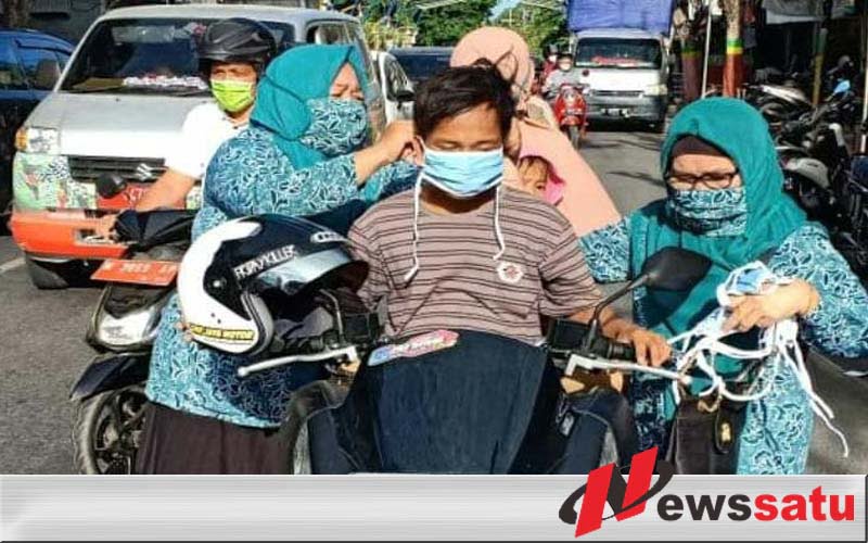 Satgas Kelurahan Pantau Disiplin Prokes KBM Tatap Muka di Pamekasan