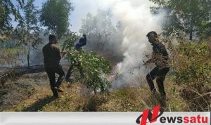 Sehari Kebakaran 2 lahan Terjadi di Lokasi Berbeda Di Pamekasan