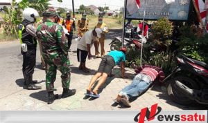 Tak Patuhi Patuh Protokol Kesehatan Di Surabaya, Di Hukum Push Up Dan KTP Disita