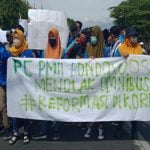 PMII Bondowoso Tolak UU Cipta Kerja