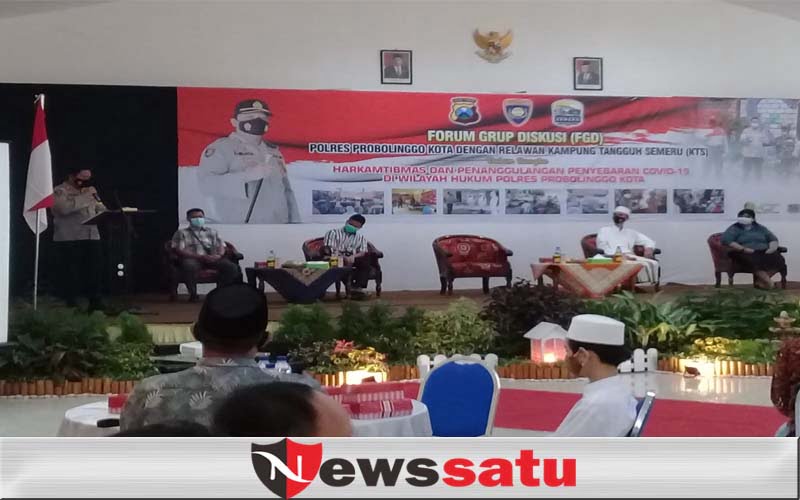 Kapolres Probolinggo Kota Gelar Diskusi Dengan Kampung Tangguh Semeru