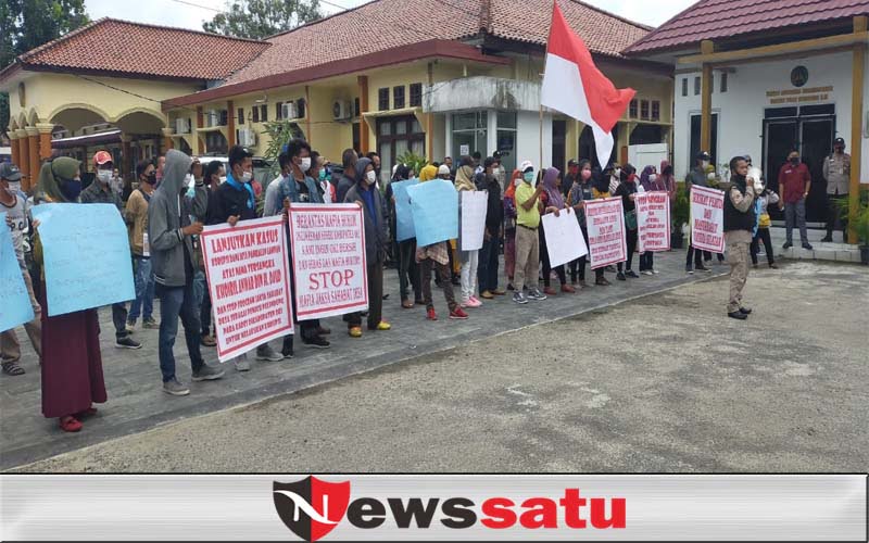 Kecewa Dengan Penegakan Hukum, Masyarakat Datangi Kantor Kejari OKI