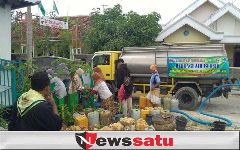 Mata Air Kering, Sispala Arjuna Grojok Ribuan Liter Air Bersih Di Pamekasan