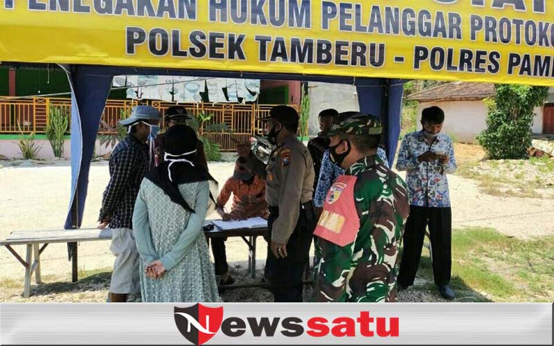 Satgas Covid 19 Batumarmar Pamekasan Gelar Operasi Yustisi