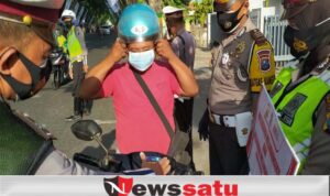Satlantas Pamekasan Razia Pelanggaran Prokes dan Lalin