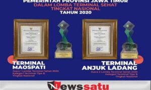 2 Terminal Sehat Di Jatim Raih Juara Dalam Penerapan Prokes Tingkat Nasional