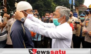 Bagikan Lima Puluh Ribu Masker, Bupati OKI Kampanyekan Protokol Kesehatan