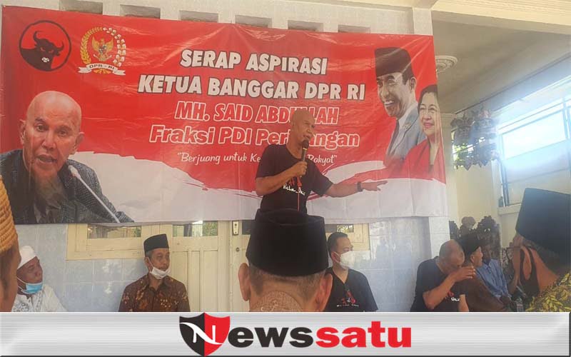Ketua Banggar DPR RI MH Said Abdullah saat serap aspirasi bersama warga