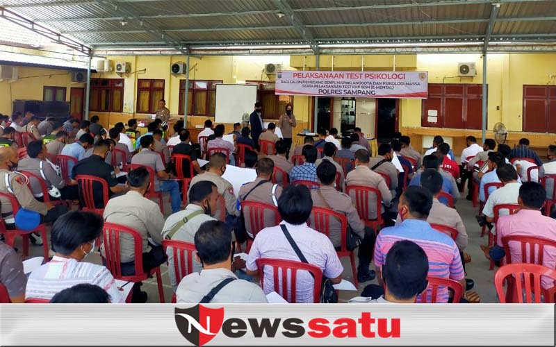 Kelayakan Bersenpi, 147 Personil Polres Dites Psikologi di Sampang