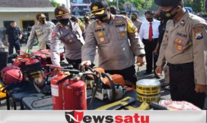 Polres Gelar Pasukan Antisipasi Bencana di Pamekasan
